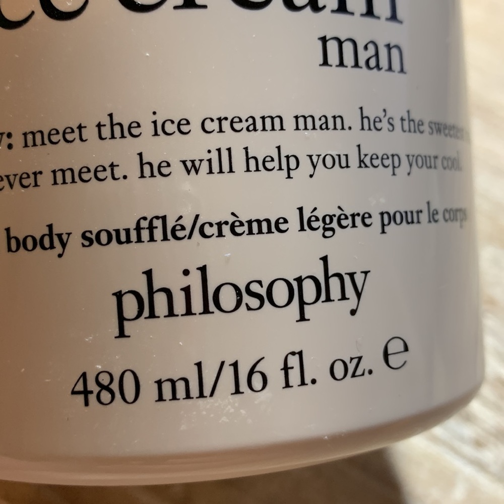 Philosophy The Ice Cream Man Glazed Body Souffle Creme 16oz Discontinued… - Picture 5 of 6